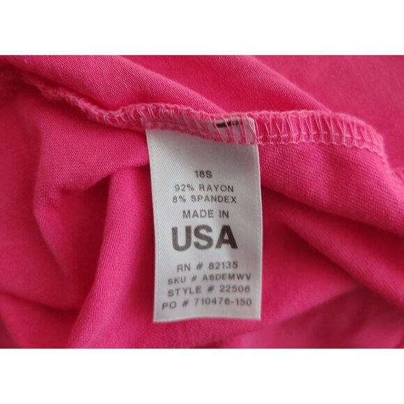 Fresh Produce Small/Medium Dress, Tropical Pink, Ruched Bust, Short Sleeve Vacay - Picture 5 of 5